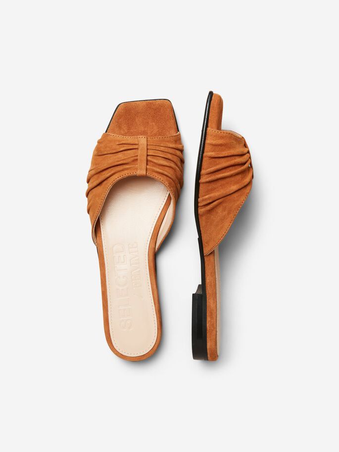 bijwoord Auto nek Selected Femme Malle sandals Brown – Studione9en