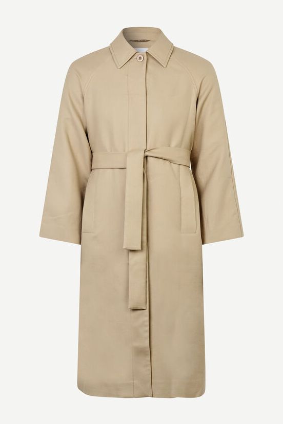 Chinchilla trench coat hotsell