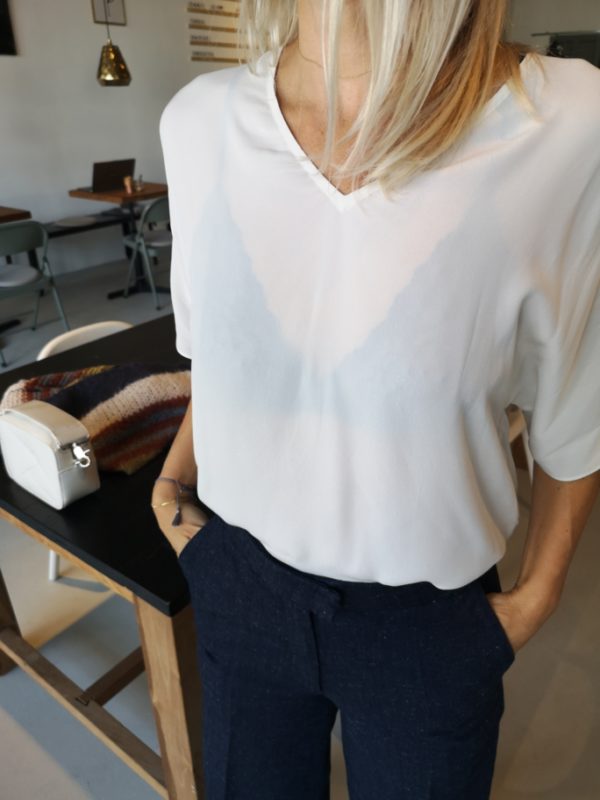 Samsøe & Samsøe Joy blouse white asparagus