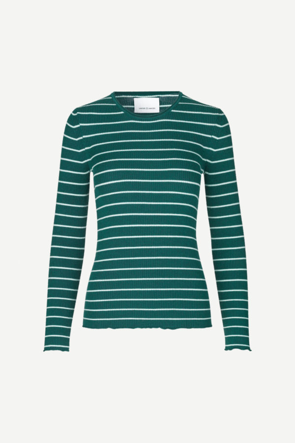 Samsøe & Samsøe Teri crew neck sea moss stripe