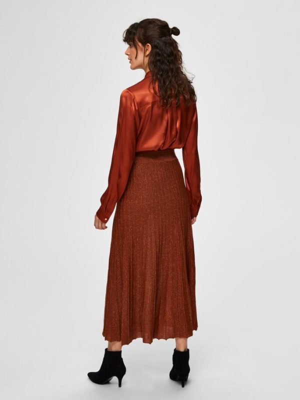 Selected Femme Zamba skirt Ginger bread