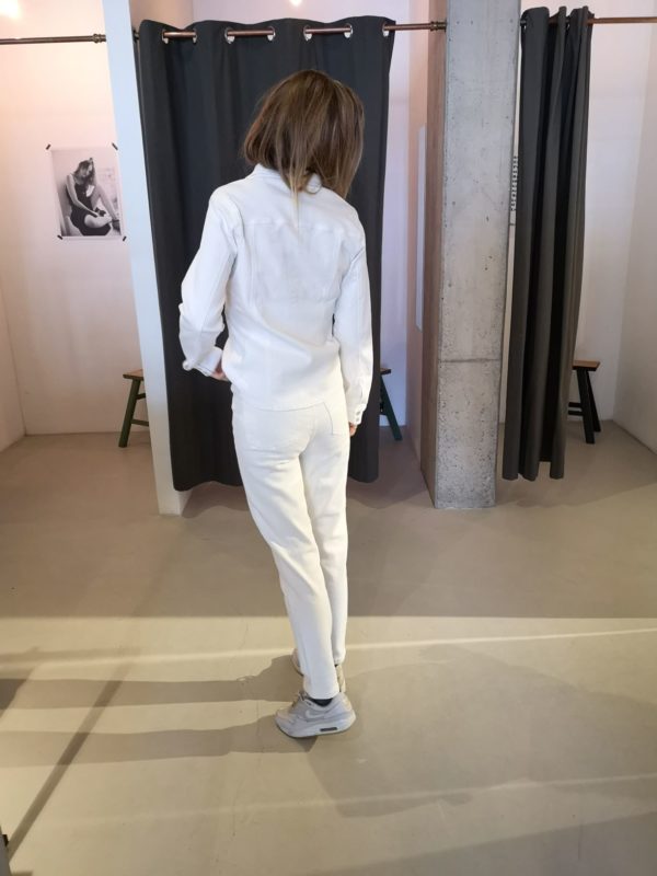 Gestuz AstridGZ denim blouse Bright white