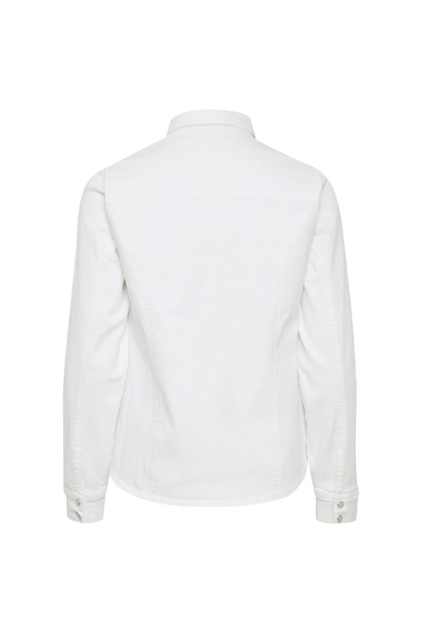 Gestuz AstridGZ denim blouse Bright white
