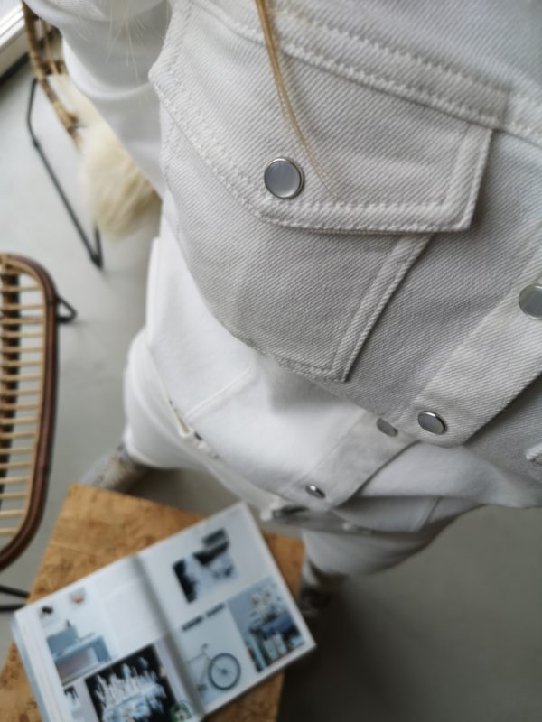 Gestuz AstridGZ denim blouse Bright white