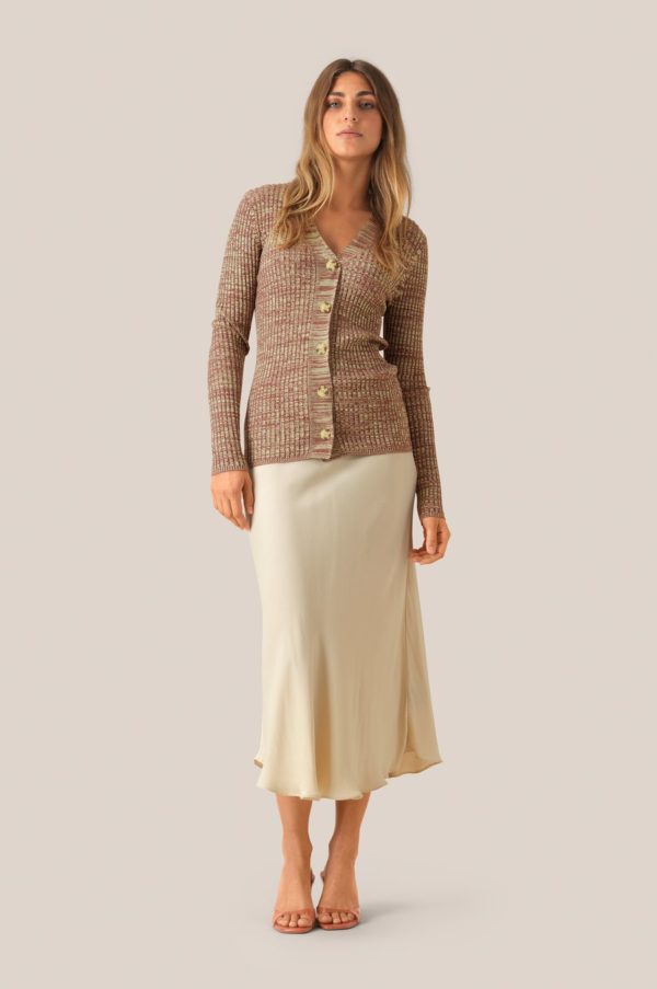 Second Female Eddy midi skirt Biscotti