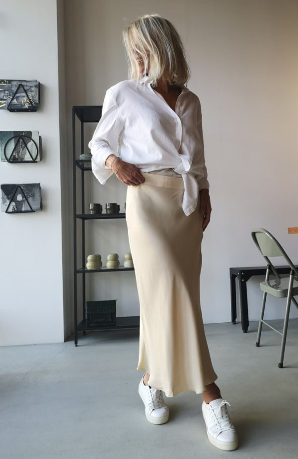 Second Female Eddy midi skirt Biscotti