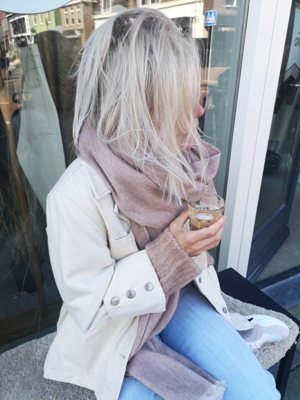 Selected Femme Helena denim jacket White