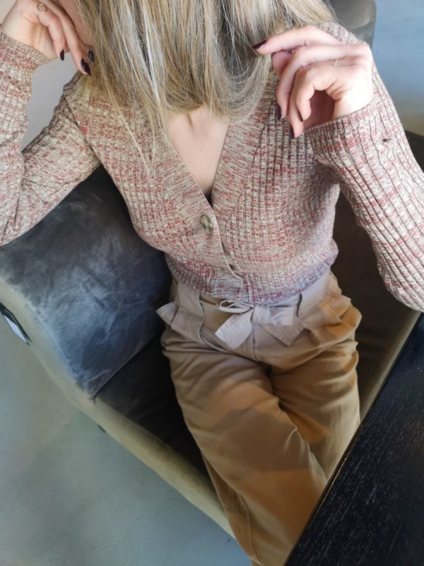 Second Female Ilona knit cardigan Melange