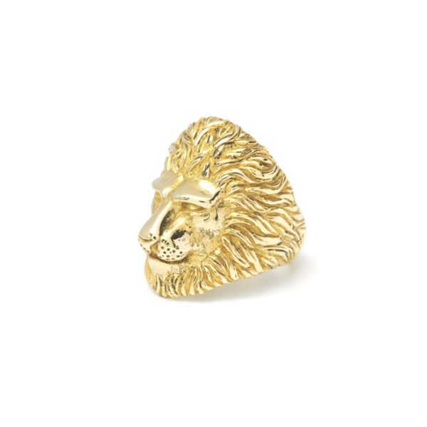 MvdT collection Lion ring Brass