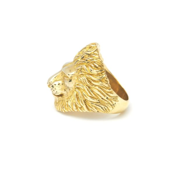 MvdT collection Lion ring Brass