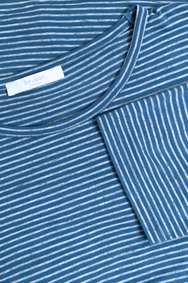 By Bar Maya stripe melee top Indy grey