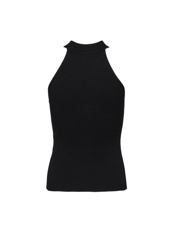 Selected Femme Solita knit top Black
