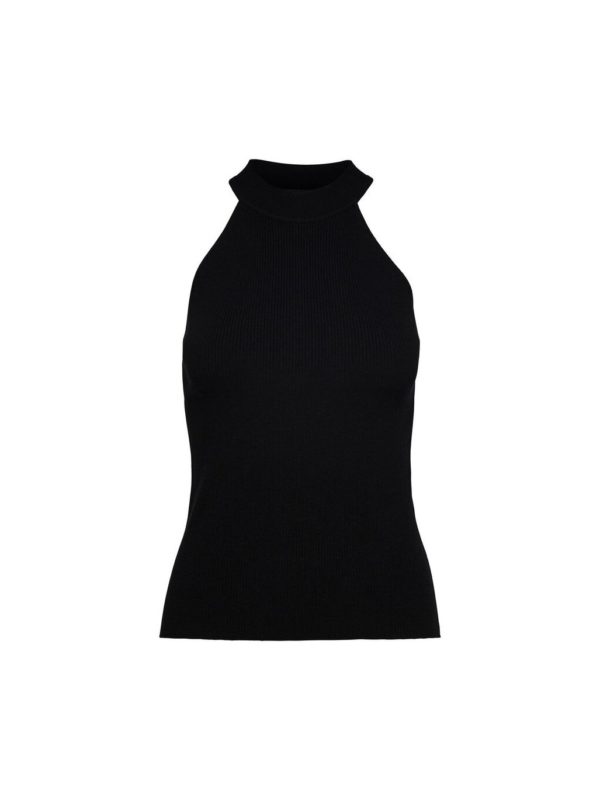 Selected Femme Solita knit top Black