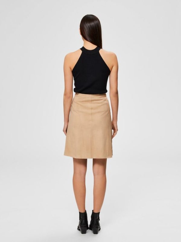 Selected Femme Solita knit top Black