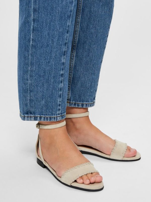 Selected Femme Merle suede flat sandal