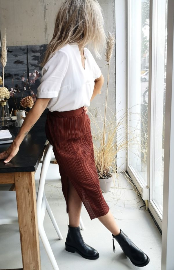 Selected Femme Kimi midi skirt Paprika