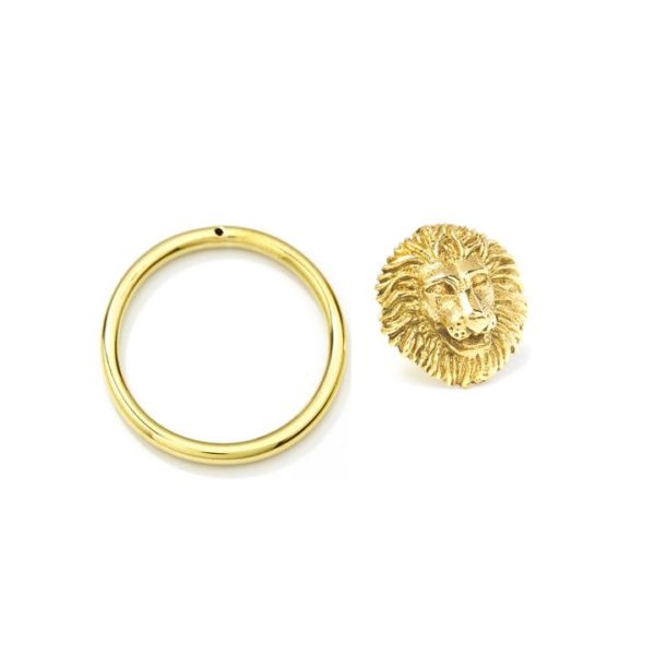 MvdT collection Lion earring Brass