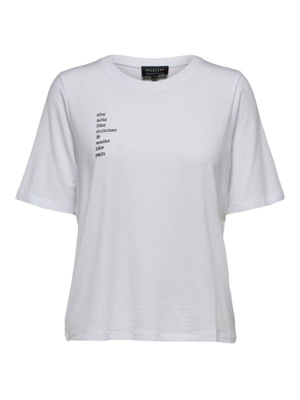 Selected Femme Summa tee White