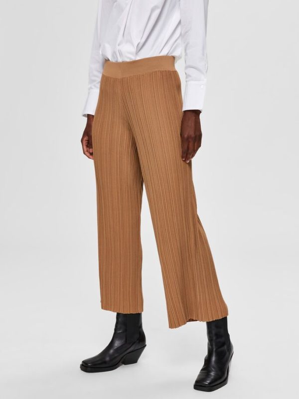 Selected Femme Tigga trousers Tiger's eye