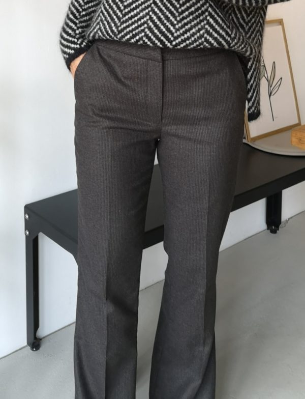 By Bar Ro checked pants Brown