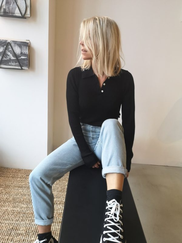Selected Femme Frida mom jeans Light blue