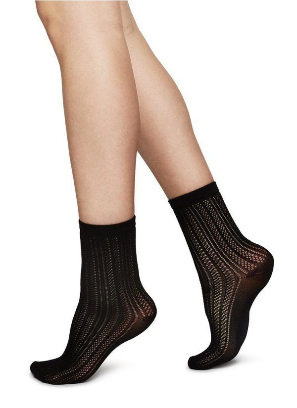 Swedish stockings Klara knit socks Black or Beige