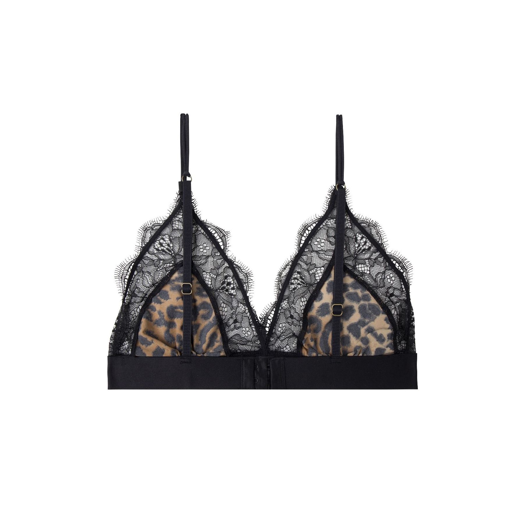 Love Lace Bralette Leopard – super.