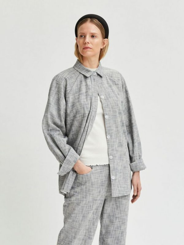 Selected Femme Alba overshirt Beige