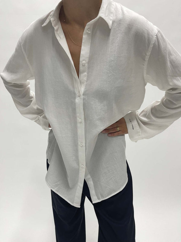 Club l'Avenir boyish Rive blouse White