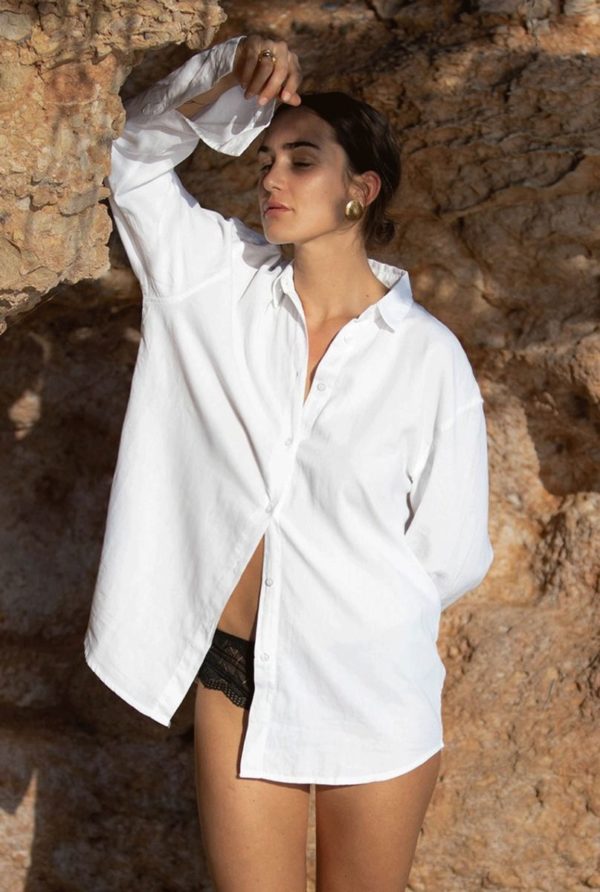 Club l'Avenir boyish Rive blouse White