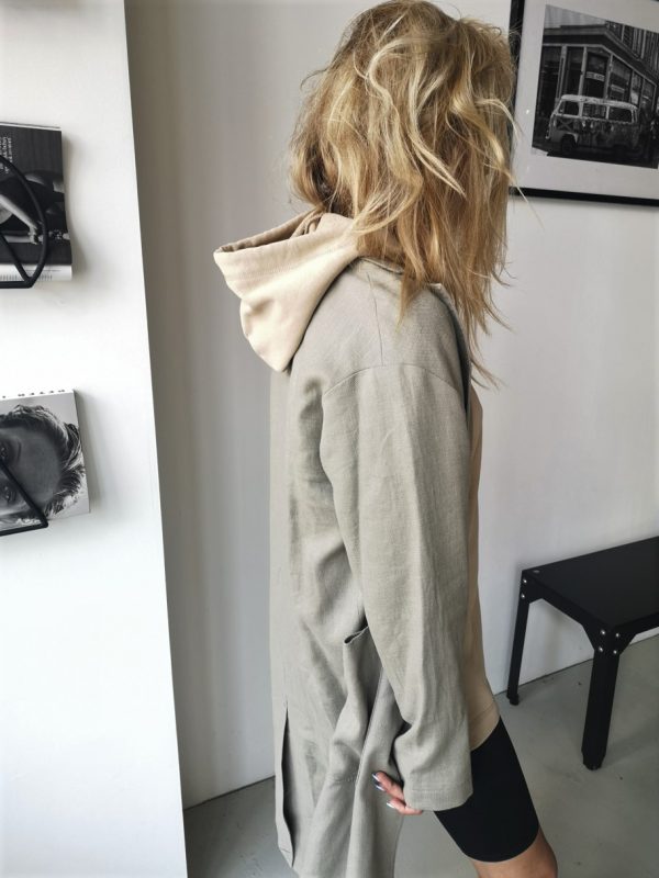 Selected Femme Jasie hoodie White pepper