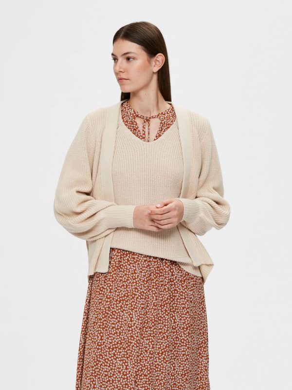 Selected Femme Emmy cardigan Sandshell