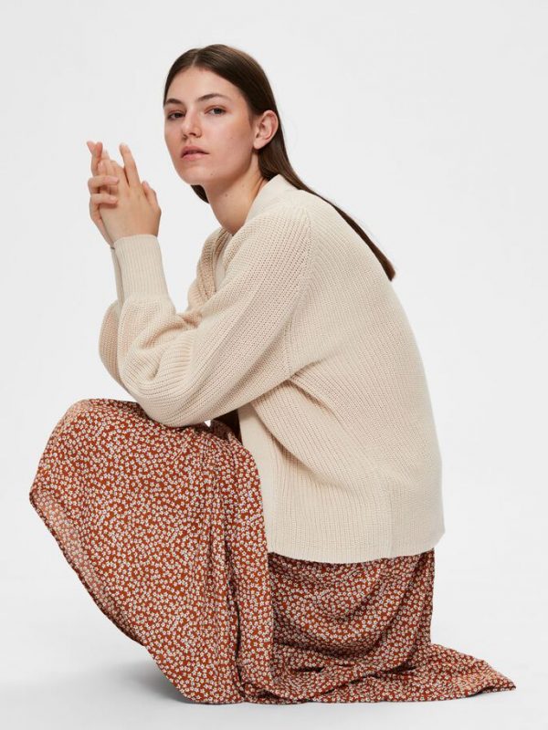 Selected Femme Emmy cardigan Sandshell