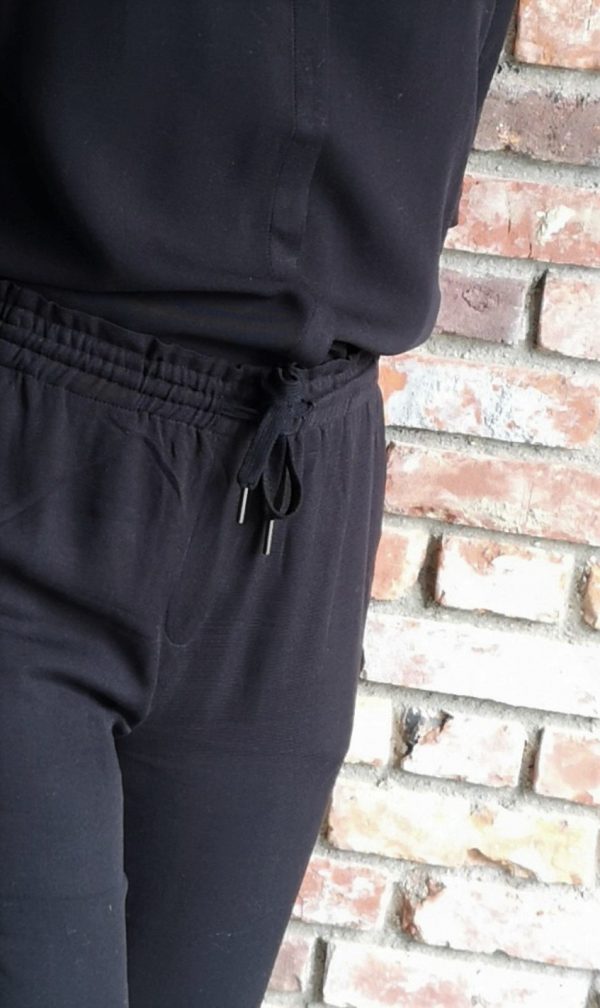 Another Label Seisen twill pants Black