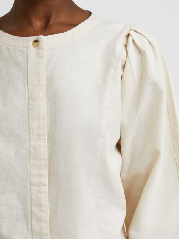 Seleced Femme Cecilie shirt Sandshell