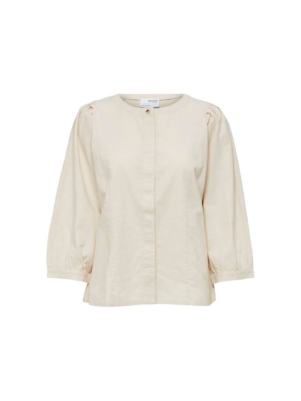 Seleced Femme Cecilie shirt Sandshell