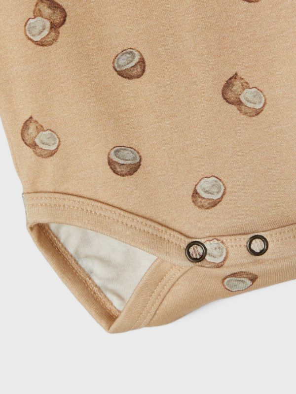 Lil' Atelier Geo LS bodysuit Coconut or Ocean