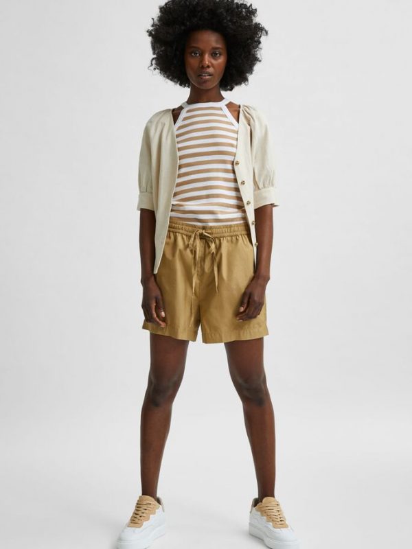 Selected Femme Lilo shorts Kelp or Black