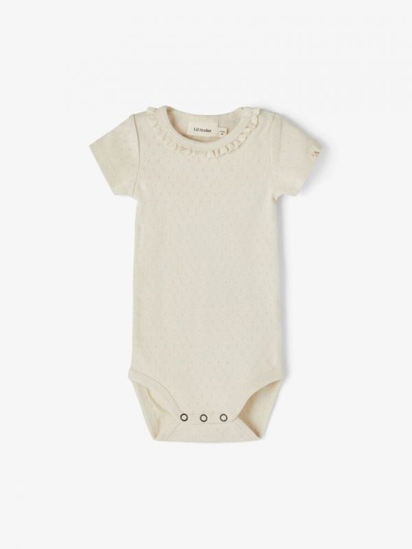 KIDS Lil Atelier Safran romper Brown or Cream