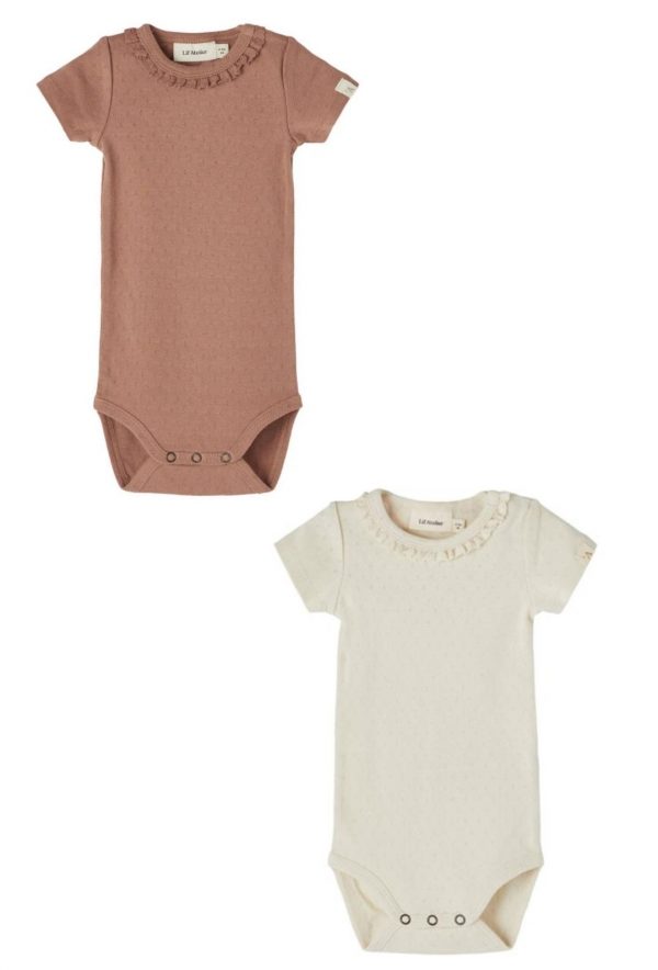 KIDS Lil Atelier Safran romper Brown or Cream