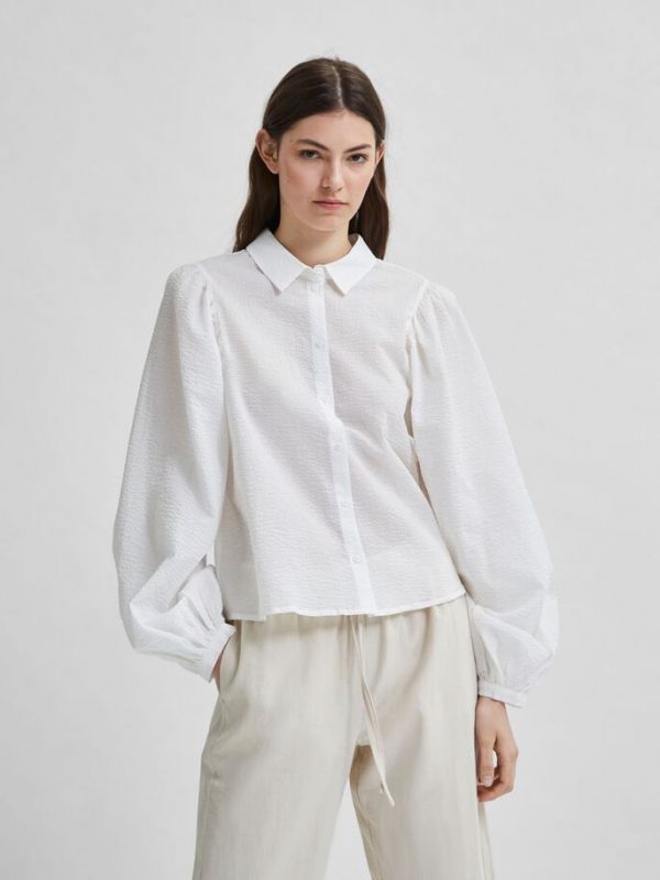 Selected Femme Sera blouse Snow white