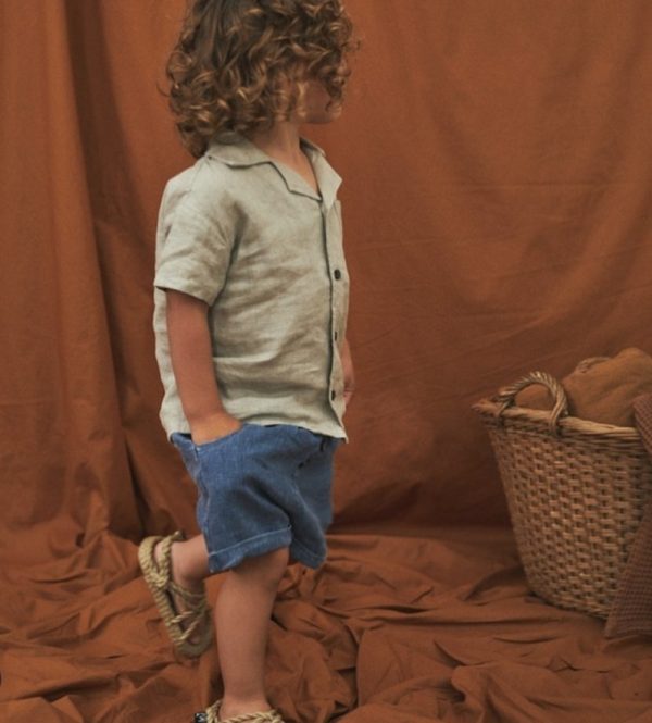 KIDS Lil' Atelier Sigurd shirt Beige