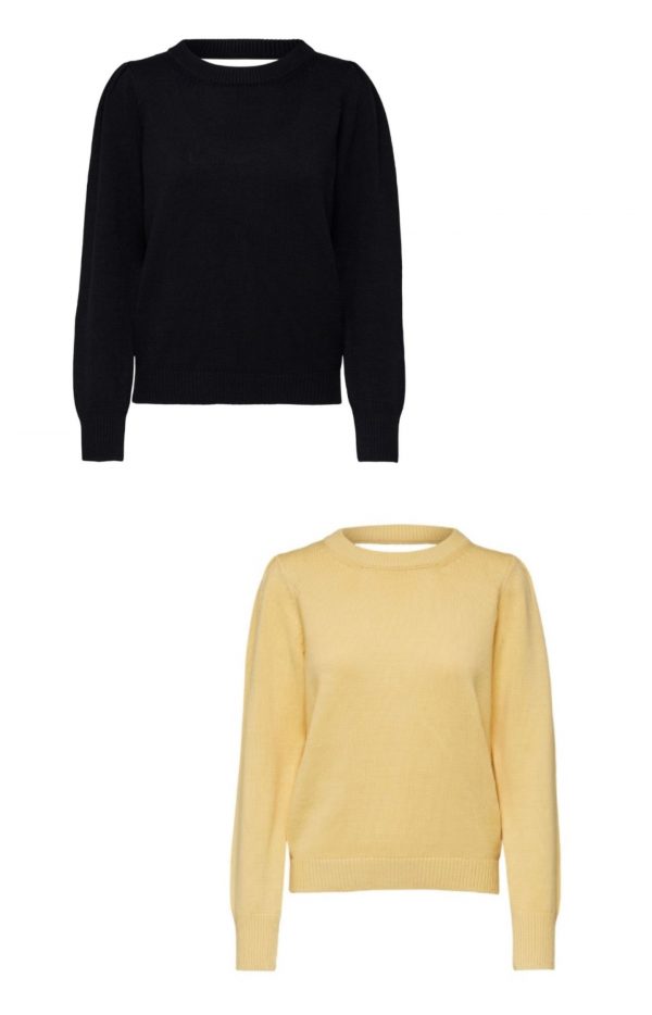 Selected Femme Ava knit Black or Sun