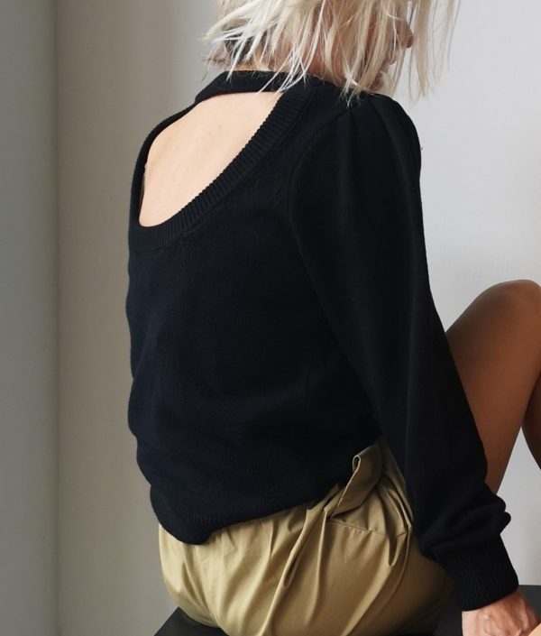 Selected Femme Ava knit Black or Sun
