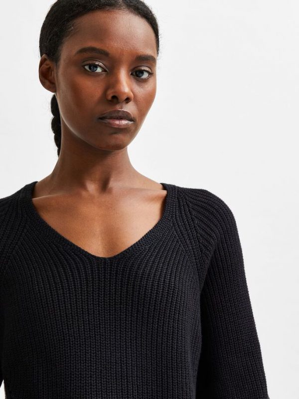 Selected Femme Emmy knit Black