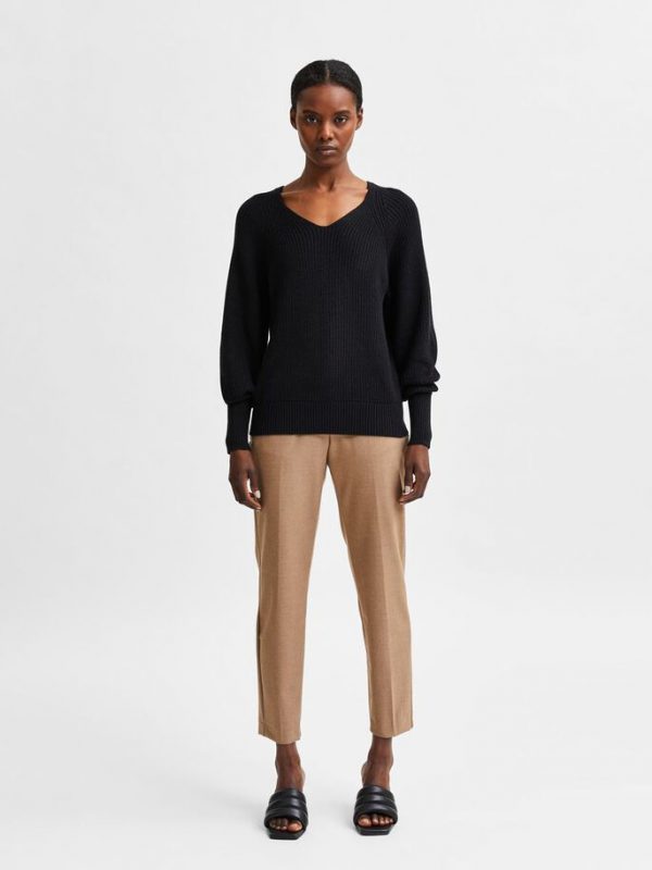Selected Femme Emmy knit Black