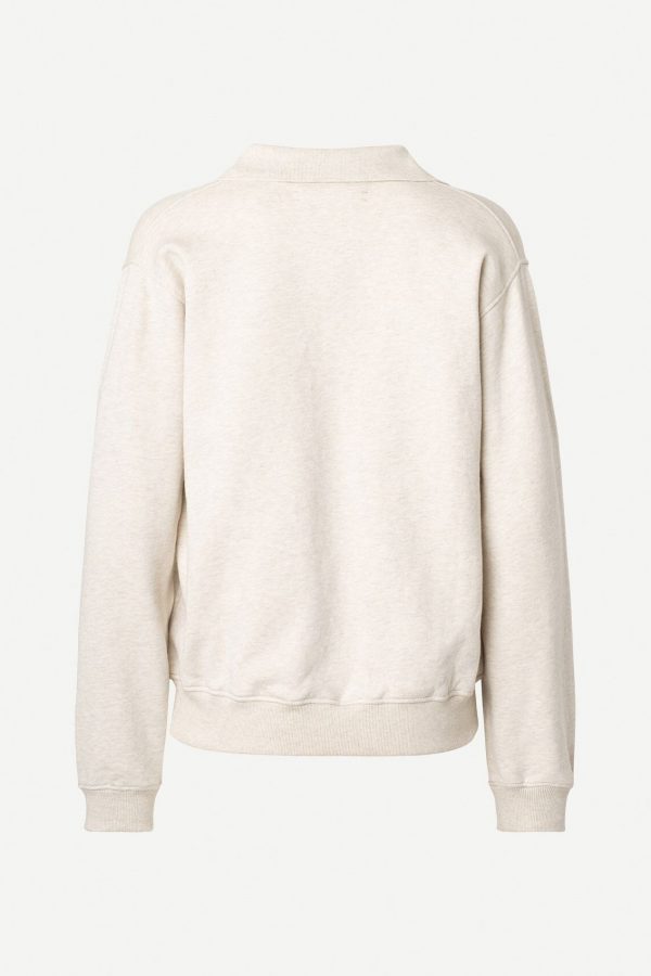 Samsøe & Samsøe Elli polo Whisper white melee