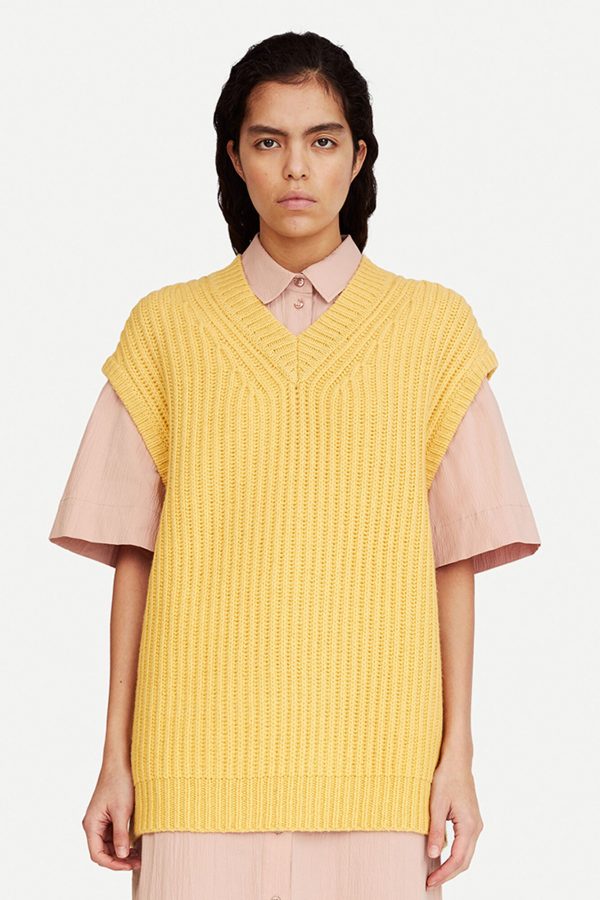 Samsøe & Samsøe Keiko vest Ochre