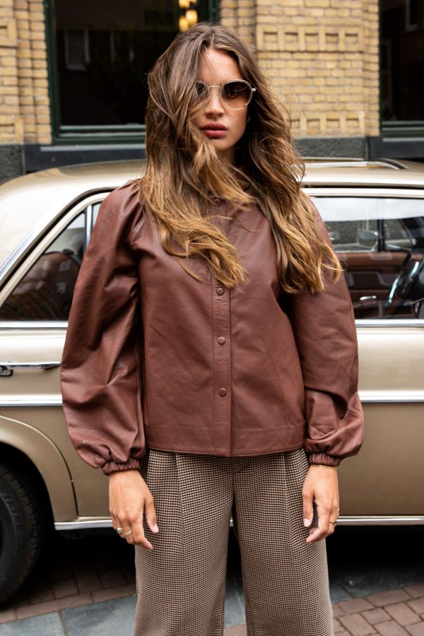 Ruby Tuesday Noven leather blouse