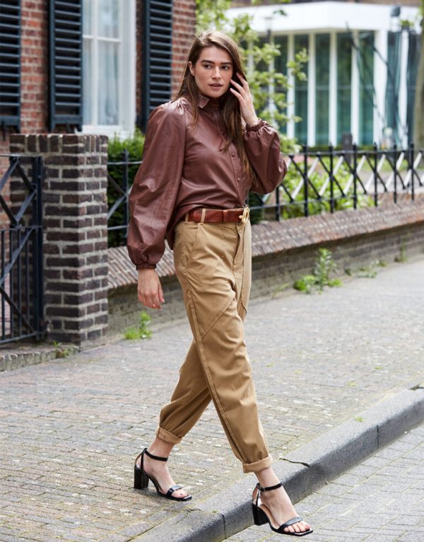 Ruby Tuesday Noven leather blouse